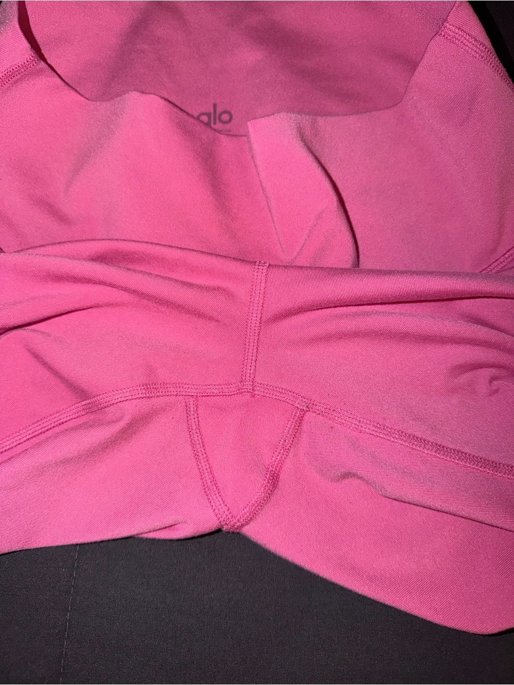 Alo 7/8 High-Waist Airbrush Leggings - Paradise Pink Size Large - Picture 4 of 7